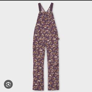 Floral Purple Overalls